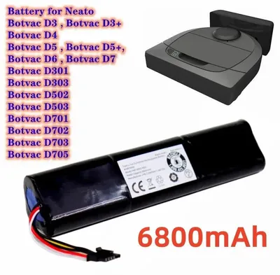 Immagine prodotto di Batteria di ricambio - Robot aspirapolvere - 14,4 V - 6800 mAh - Litio-Ioni - Dimensioni 18650 - 450 g
