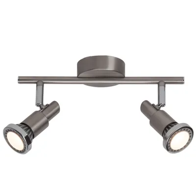 Produktbild von LED Deckenspot 2x5W 2x380 lm 3000 K B 27,5 cm nickel/chrom