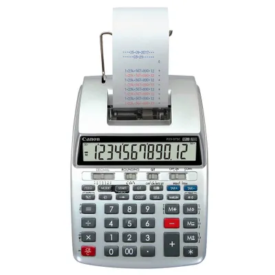 Obrázek produktu pro Canon P23-DTSC, Desktop, Kalkulačka s tiskem, 12 číslice/číslic, Baterie, Stříbrná