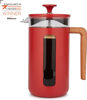 Produktbild von La Cafetiére Glas-Pisa-Kaffeemaschine mit rostfreiem Rahmen aus gebürstetem Stahl