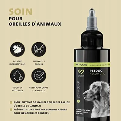 Zdjęcie produktu dla Płyn do czyszczenia uszu dla psów i kotów krople pielęgnacyjne 50 ml