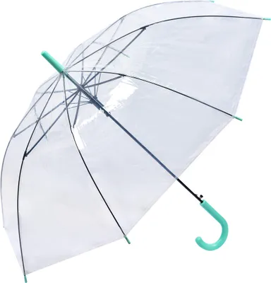 Produktbild von Clayre & Eef Erwachsenen-Regenschirm 80 cm Transparant Kunststoff