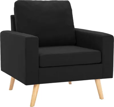 Produktbild von vidaXL Sessel Schwarz Stoff