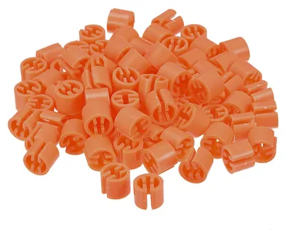 Kleiderbügel-Anhänger, Blanko-Etiketten, 3,5 mm, Orange, 150 Stück