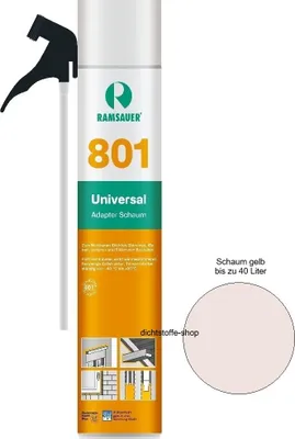 Produktbild von Ramsauer Universal 1K PolyurethanSchaum 801 Plus B2 Montageschaum Bauschaum 750ml Dose