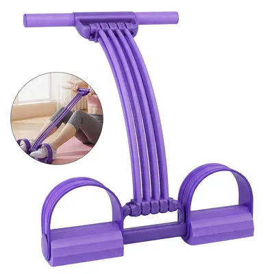 Produktbild von Pedalwiderstandsband mit Griff, multifunktionales Zugband, elastisches Yoga-Widerstandsband, Heim-Fitnessgerät für Ganzkörpertraining, Yoga, Dehnen