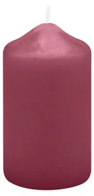 Produktbild von Spitzkopf Stumpen Kerzen Bordeaux 9 x Ø 5 cm, 12 Stück