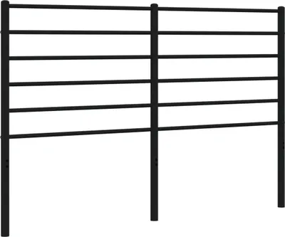 Produktbild von vidaXL Ersatz-Kopfteil Metall Schwarz 160 cm