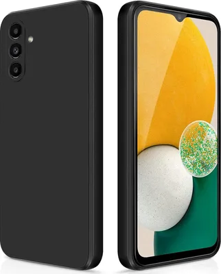 Image de Etui silicone fin pour Samsung Galaxy A13 5G silicone souple liquide, mat, résistant aux rayures noir