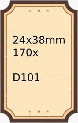 Zdjęcie produktu dla EDIBAZZAR | NIIMBOT Etykiety termiczne 24x38mm RETRO 170 sztuk do D101
