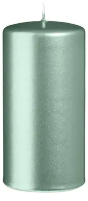 Produktbild von Stumpenkerzen Metallic Matt Candy Green 120 x Ø 60 mm, 12 Stück