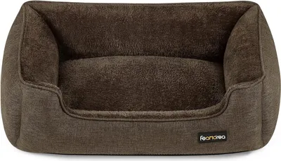 Obrázok produktu pre Pelech pre psa FEANDREA, odnímateľný poťah, 70 x 55 x 21 cm, hnedý