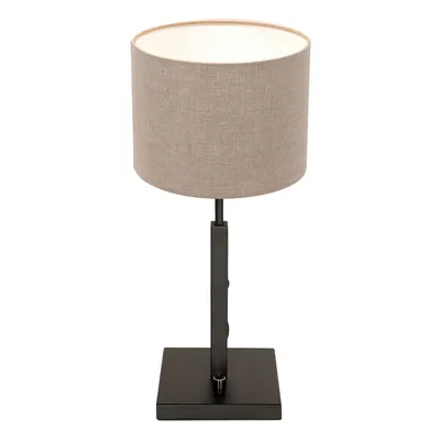 Immagine prodotto di Steinhauer - lampada da tavolo - Stang - nero - lino metallo - Ø 20cm - E27 - 8160ZW