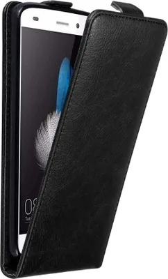 Produktbild von Cadorabo Hülle für Huawei P8 LITE 2015 Schutz Hülle in Schwarz Flip Etui Handyhülle Case Cover
