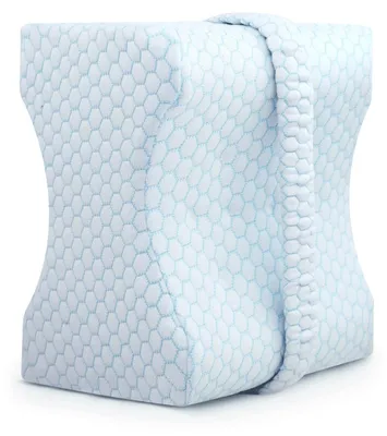 Immagine prodotto di Cuscino in memory foam per le ginocchia - Copertura lavabile - Colore bianco