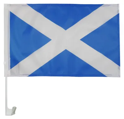 Zdjęcie produktu dla AZ FLAG Flaga samochodowa Szkocja, 45x30 cm, poliester z siatką, z przyssawką