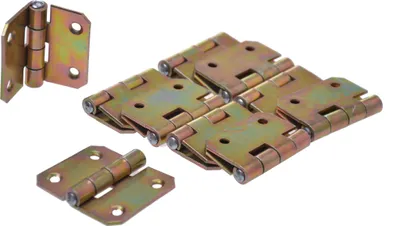 Produktbild von Aqbau® Set 10 tlg. Kistenband 50x50mm Kistenbänder Tischband Tischbänder Gerollte Scharniere