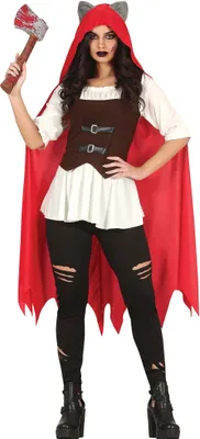 Produktbild von Rotkäppchen Halloween Kostüm für Damen, Größe:L