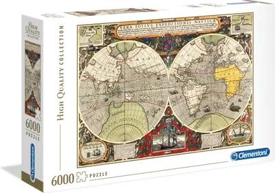 Produktbild von Clementoni 36526 - Antike See-Karte - 6000 Teile Puzzle - High Quality Collection