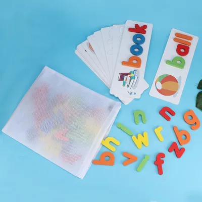 Productafbeelding van Alfabet-puzzelspel, Engelse letters, kaart, woordenschat, kinderspeelgoed