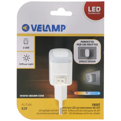 Obrázek produktu pro VELAMP IL29 LED noční osvětlení s vypínačem