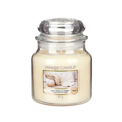 Produktbild von Yankee Candle Soft Wool & Amber Duftkerze 411 g