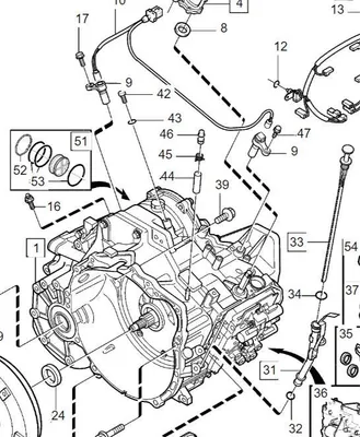 Image de VOLVO V70 S60 Boîte de vitesses automatique Bouchon de remplissage d'huile OE 1233066