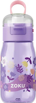 Obrázok produktu pre Pohár na pitie, 475 ml, kvety, bez BPA - Zoku | Kids Flip