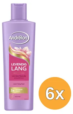 Produktbild von 6x Andrelon Shampoo – Levendig Lang 250 ml