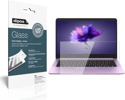 Produktbild von 2x Schutzfolie für Honor MagicBook 14 Zoll - Anti-Shock 9H Folie dipos Glass Kunststoffglas