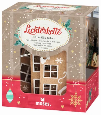 Produktbild von Moses Lichterkette Holz-Häuschen 16739