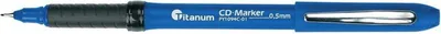 Produktbild von CD/DVD Permanentmarker blau 0,5 mm Titanum