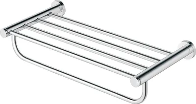 Image de Duravit D-Code Etagère porte-serviettes Chromé 650x220x112 mm - 0099251000