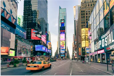 Produktbild von MuchoWow® Poster New York - Gelb - Manhattan 180x120 cm - Fotoplakat
