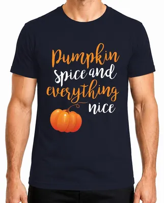 Obrázek produktu pro Herbst Kürbis Halloween süß Herren T-Shirt, Navy, M