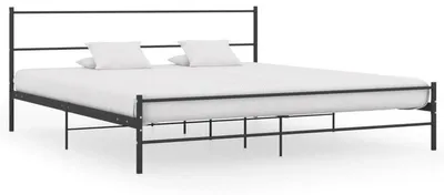 Produktbild von Bettgestell – Schwarzes Metall – 180x200 cm – Platzsparend