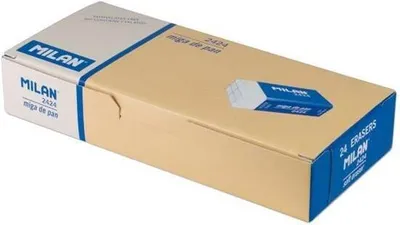 Imagen del producto de Goma sintética en caja de cartón (24 unidades). MARCA: MILAN