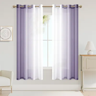Immagine prodotto di Omgoods - Tende trasparenti con passanti - Tende in voile, 160 x 140 cm