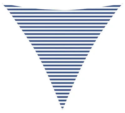 Image de vidaXL Tente d'ombrage bleue et blanche 4,5 x 4,5 x 4,5 m