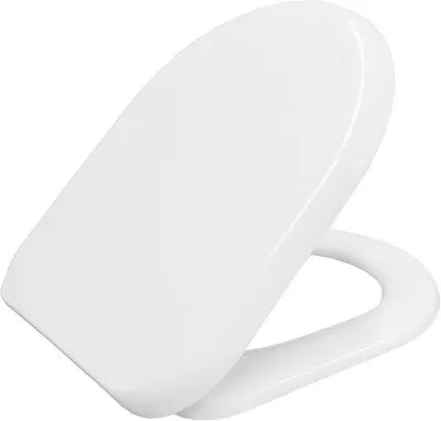 Produktbild von WC-Sitz D-Form mit Softclose und Schnellverschluss - Weiß