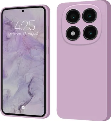Produktbild von Hülle für Xiaomi Redmi Note 14 Pro Case Cover Bumper Silikon Softgrip Schutzhülle Farbe: Lila