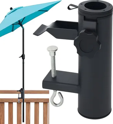 Produktbild von Sonnenschirmständer, Sonnenschirmhalter Balkongeländer, Sonnenschirm Halterung Balkon für die Terrasse, Schirmständer Balkon für Veranstaltungen im Fr