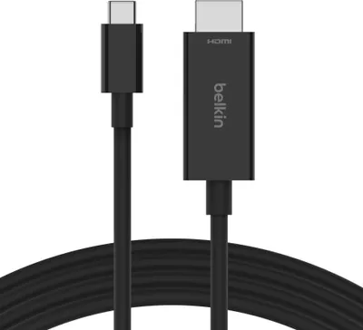 Produktbild von Belkin AVC012bt2MBK, 2 m, USB Typ-C, HDMI, Männlich, Männlich, Gerade