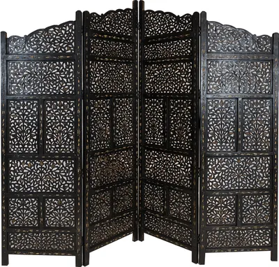 Produktbild von Orientalischer Paravent aus Holz saraswati