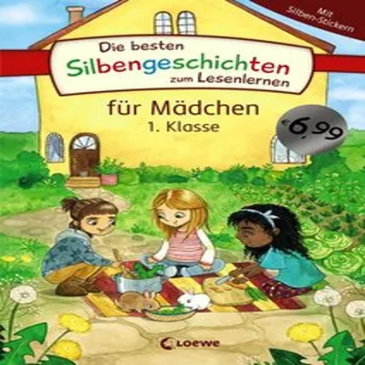 Produktbild von Die besten Silbengeschichten zum Lesenlernen für Mädchen 1. Klasse