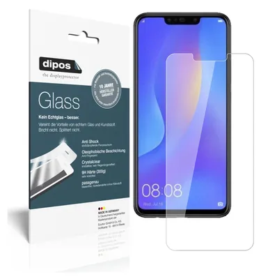 Produktbild von 2x Schutzfolie für Huawei P Smart Plus - Anti-Shock 9H Folie dipos Glass