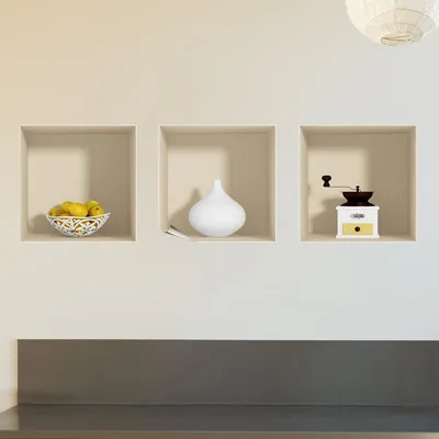 Image de Autocollants à effet 3D, décoration de cuisine vintage, 30 x 90 cm