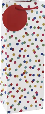 Produktbild von Clairefontaine 6x Weiße Geschenktasche 12 ,7x9x35,5 cm - Mehrfarbig 26988-4C