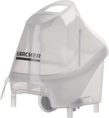 A clear studio shot of a Kärcher water tank.