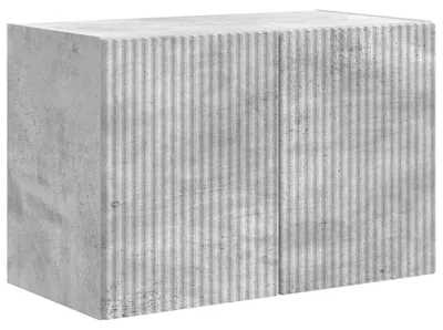 Image de Meuble TV en béton gris, 59,5 x 31 x 40 cm